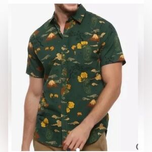 Star Wars Hawaiian Boba Fett Japanese Samurai Button Up Shirt